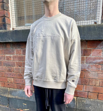 RICK OWENS X CHAMPION KNITTED PULLOVER SWEATSHIRT - PEARL