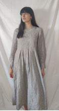 WDTS  - Tilly dress -Grey Linen with a grey thread