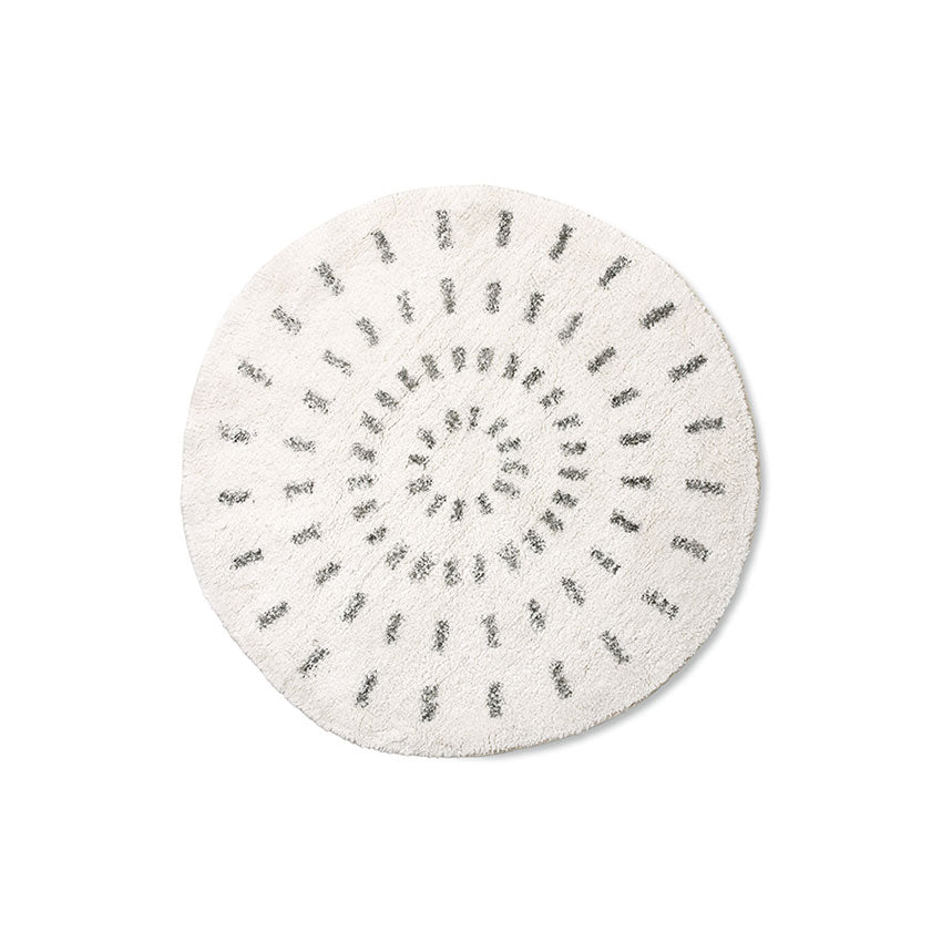 Round bath mat swirl 80cm