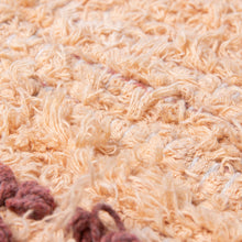 hand woven cotton runner peach/mocha (70x200cm)