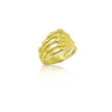 CollardManson 925 silver Skeleton Ring with gold plating