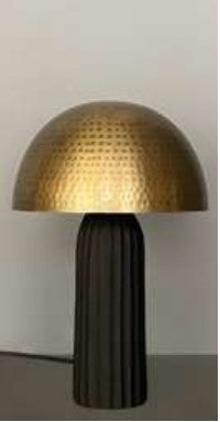 Vega lamp - Antique brass finish Iron and antique black finish aluminium