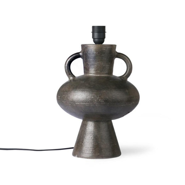 stoneware lamp base charcoal L