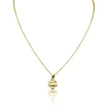 CollardManson 925 Gold Plated Silver Rose Necklace